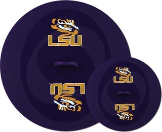 MasterPieces FanPans Team Logo Silicone Lid Set, 2 Pack - NCAA LSU Tigers