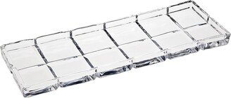 Crystal Serving Tray 13.5 L x 4.5 W with Radius Design