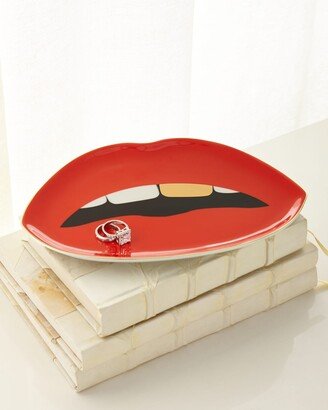 Lip-Shaped Tray