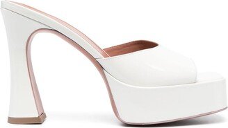 Charlie 125mm patent-leather mules