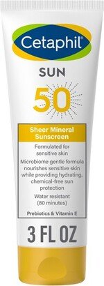 Sheer Mineral Sunscreen for Face & Body - SPF 50 - 3 fl oz