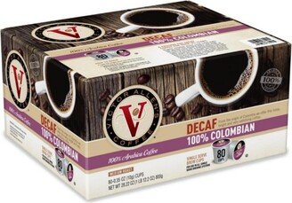 Victor Allen's Coffee Decaf 100% Colombian Single Serve Coffee Pods, 80 Ct