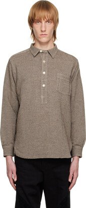 Taiga Takahashi Brown Patch Pocket Shirt