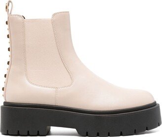 studded leather Chelsea boots-AA