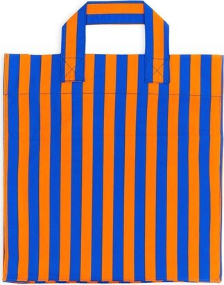 Shopper Bag With Striped Pattern