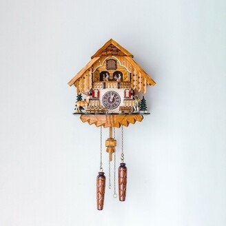 13.5 Brown and Red Miniature Dancer Cuckoo Wall Clock