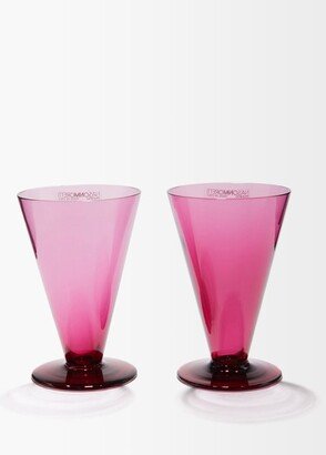 Set Of Two Aria Glass Wine Glasses