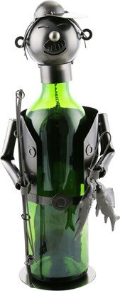 Fisherman with Fishes Wine Bottle Holder