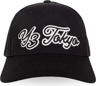 Logo-Embroidered Curved Wide Brim Baseball Cap