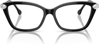 Cat-Eye Frame Glasses-CW