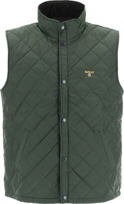 Buttoned High-Neck Crest Gilet