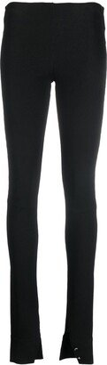 Slim-Fit Slit-Hem Trousers