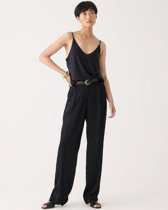 Petite straight-leg essential pant in luster crepe