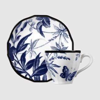 Herbarium coffee cup and saucer, set of two