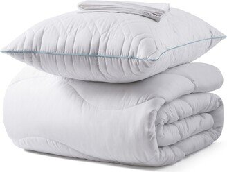 Tencel Soft and Breathable 3 Piece Mattress Pad Set, Twin