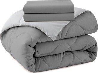 Peace Nest Lightweight Reversible Down Alternative Comforter Set