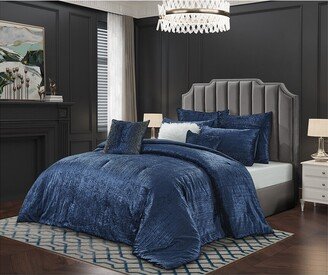 Grace Living Giavanna Crinkle Velvet Comforter Set