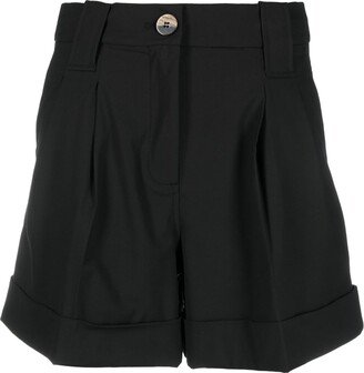 Drapey high-waisted shorts