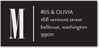 Address Labels: Fanciful Flair Address Label, Grey, Address Label, Matte