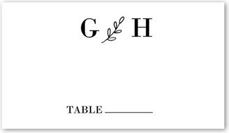 Wedding Place Cards: Enchanted Edition Wedding Place Card, White, Placecard, Matte, Signature Smooth Cardstock