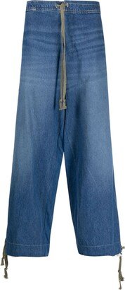 Hybrid Loose-Fit Drawstring Jeans