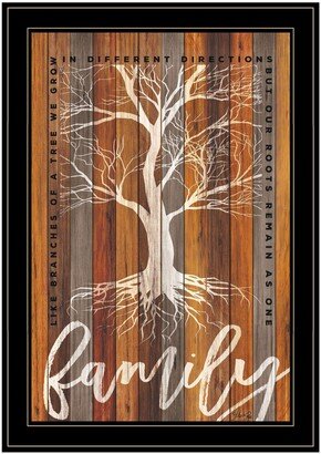 Family Roots by Marla Rae, Ready to hang Framed Print, Black Frame, 15
