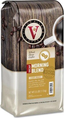 Victor Allen's Coffee Decaf Morning Blend Whole Bean 2.5 Pound Bag