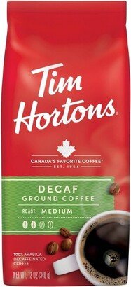Tim Hortons Medium Roast Ground Coffee - Decaf - 12oz