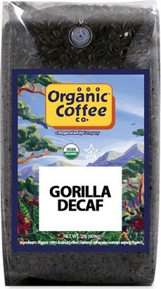 Organic Coffee Co., Gorilla DECAF, 2lb (32oz) Whole Bean, Decaffeinated Coffee