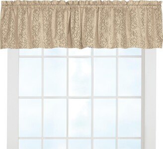 Collections Etc Thermal-Backed Scroll Insulated Window Valance