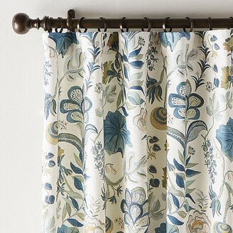 Isadore Floral Drapery Panel 50W x 84L