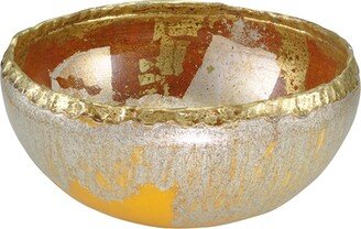 Tricou Decoratvie Bowl in Distressed Gold by Lucas McKearn
