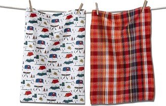 tagltd Camp Life Flour Sack Dishtowel Set Of 2