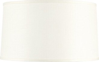 Couture Modern Drum Shade White Linen 15