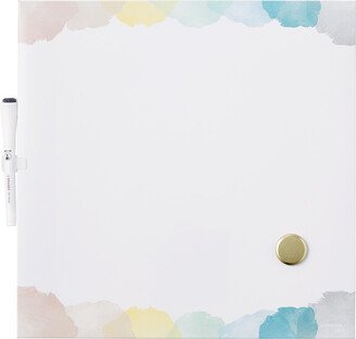 U Brands Square Watercolor Dry Erase Board Rainbow