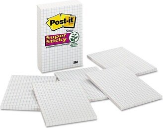 Post-it Grid Notes 4 x 6 White 50-Sheet 6/Pack 660SSGRID