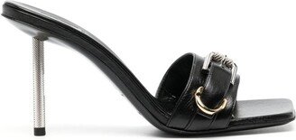 Buckle-Detailed Slip-On Sandals