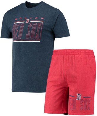 Men's Concepts Sport Red, Navy Boston Red Sox Meter T-shirt and Shorts Sleep Set - Red, Navy