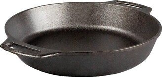 2.85qt Cast Iron Baker's Skillet Black