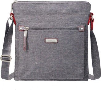 Go Bagg Crobody Bag with RFID Writlet - Stone