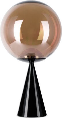 Copper & Black Globe Fat Table Lamp