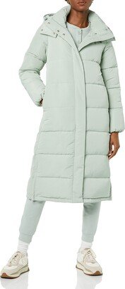 Women's Water Repellent Recycled Polyester Long-Length Hooded Puffer Coat (Available in Plus Size) (Previously Amazon Aware)