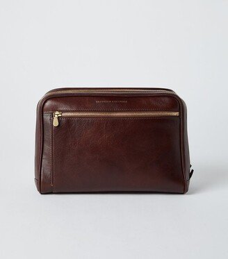 Leather Wash Bag-AJ