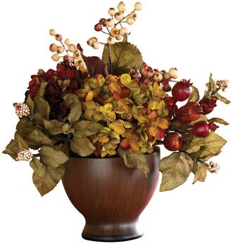 Autumn Hydrangea With Vase