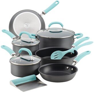 Create Delicious Hard-Anodized Aluminum 11-Pc. Nonstick Cookware Set