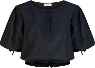 Dref by D Paloma Linen Blouse - Black