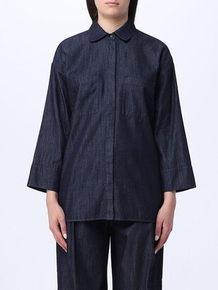 shirt in chambray denim