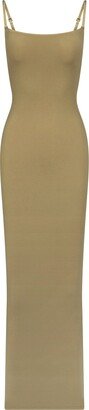 Fits Everybody Long Slip Dress | Khaki