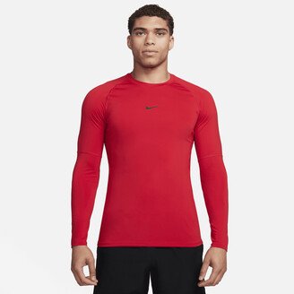 Men's Pro Dri-FIT Slim Long-Sleeve Fitness Top in Red