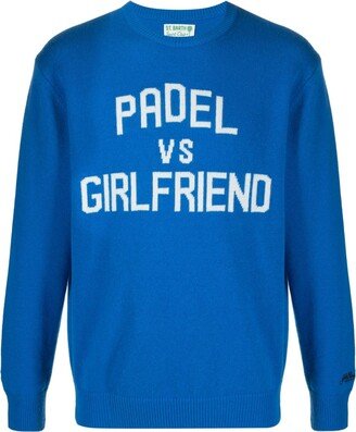 Padel vs Girlfriend crew-neck jumper